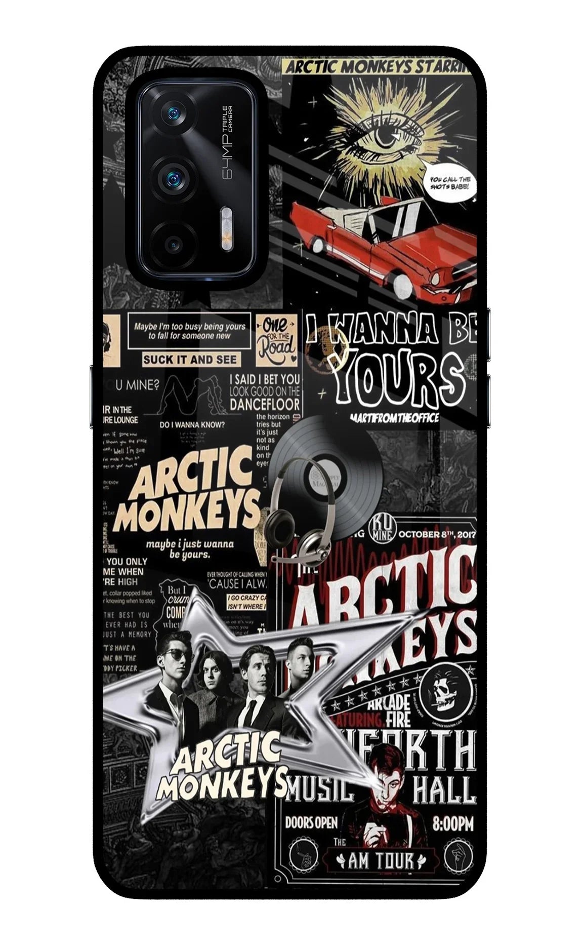 Arctic Monkeys Realme X7 Max Glass Case
