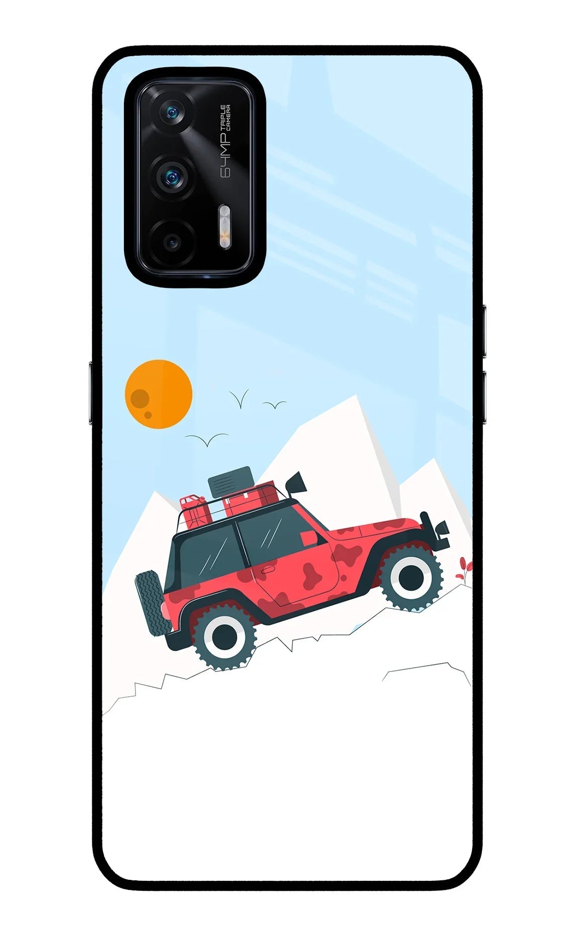 Mountain Trail Beast Realme X7 Max Glass Case