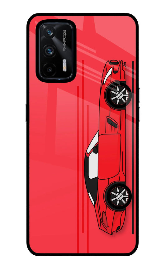 Red Velocity Realme X7 Max Glass Case
