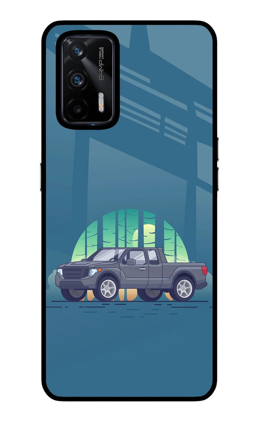 Retro Garage Vibe Realme X7 Max Glass Case