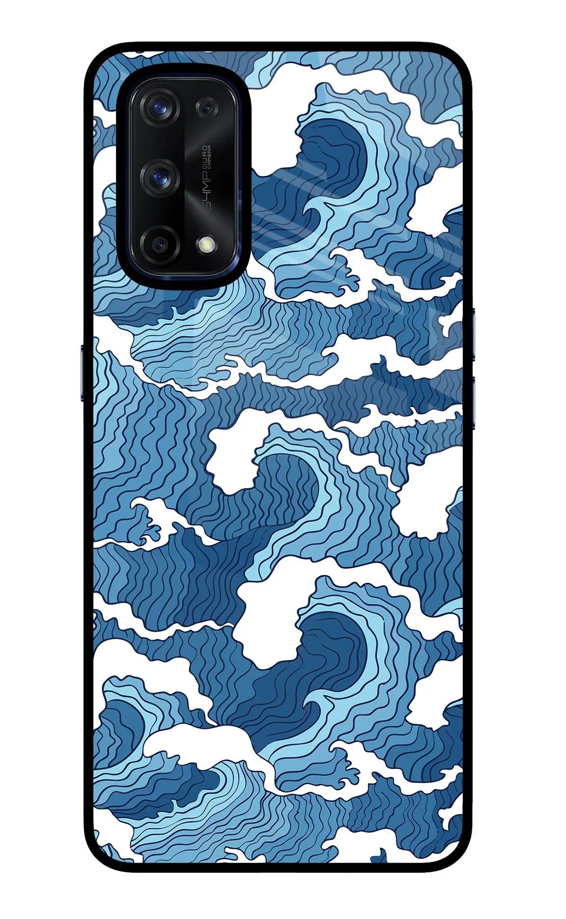 Blue Waves Realme X7 Pro Back Cover
