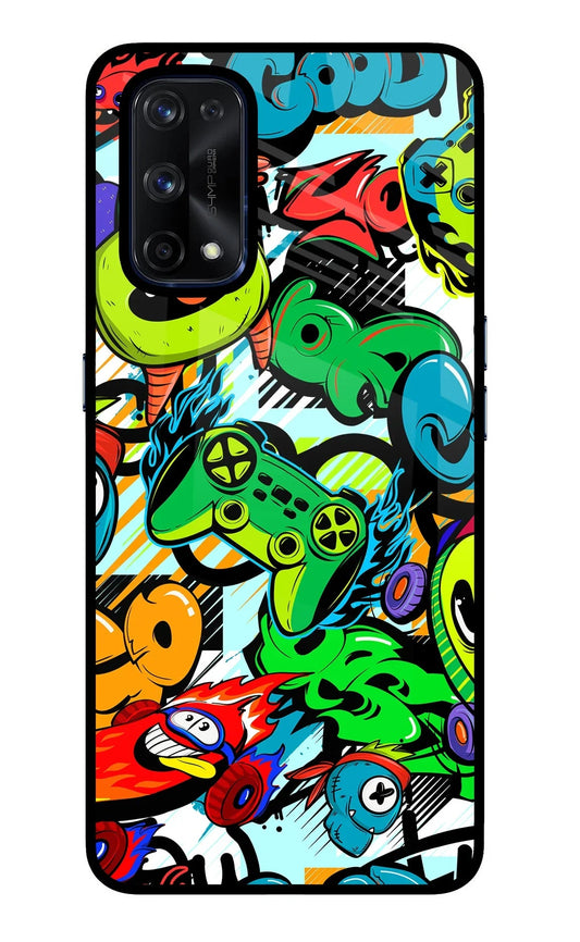 Game Doodle Realme X7 Pro Glass Case