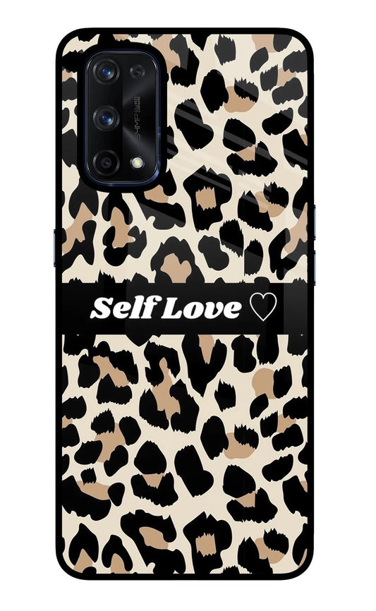 Leopard Print Self Love Realme X7 Pro Glass Case