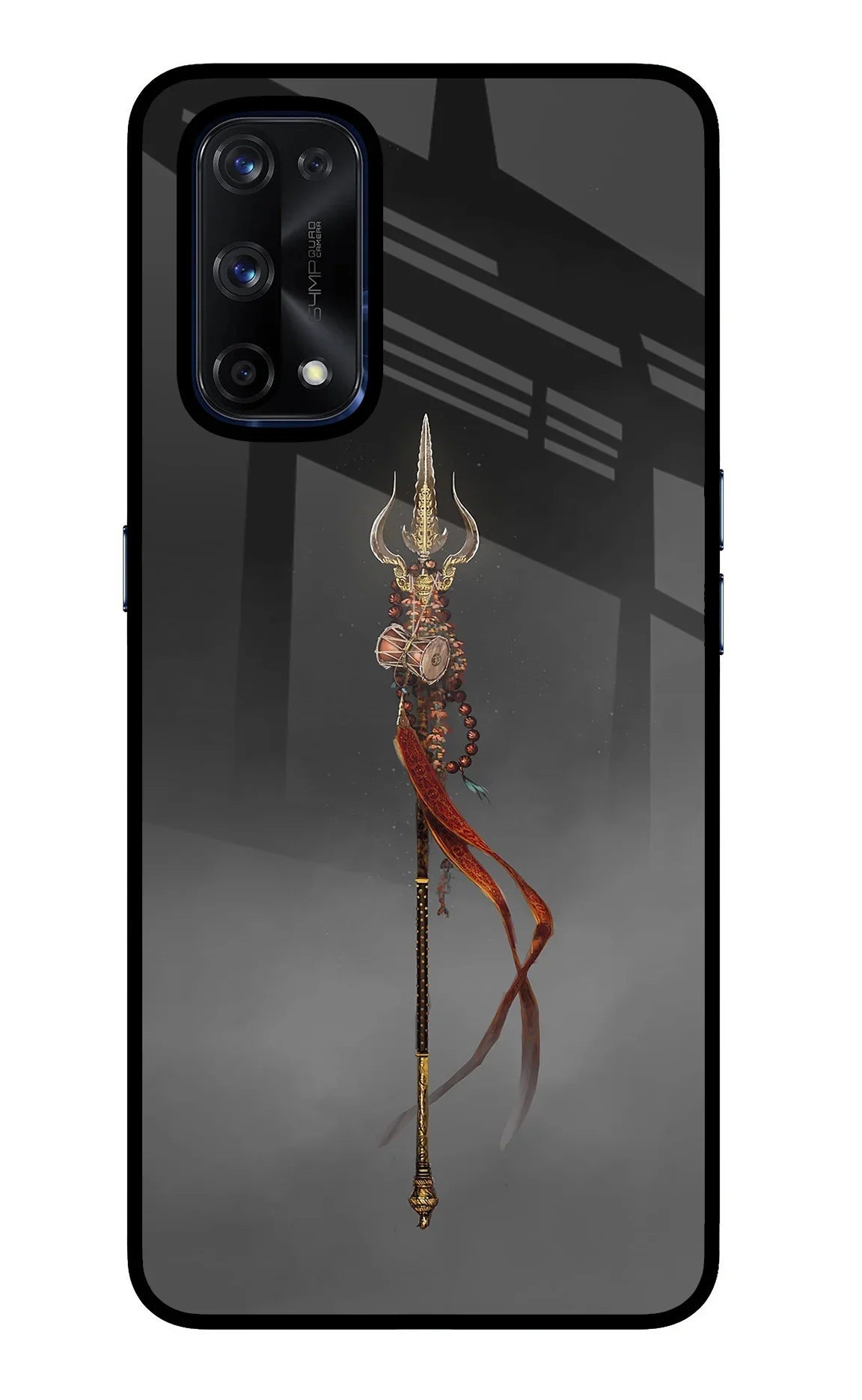 Shiv Trishul Realme X7 Pro Glass Case