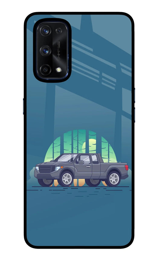 Retro Garage Vibe Realme X7 Pro Glass Case