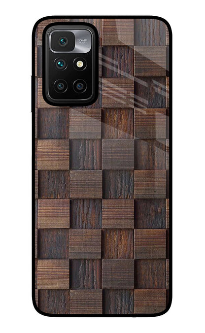 Wooden Cube Design Redmi 10 Prime Back Cover