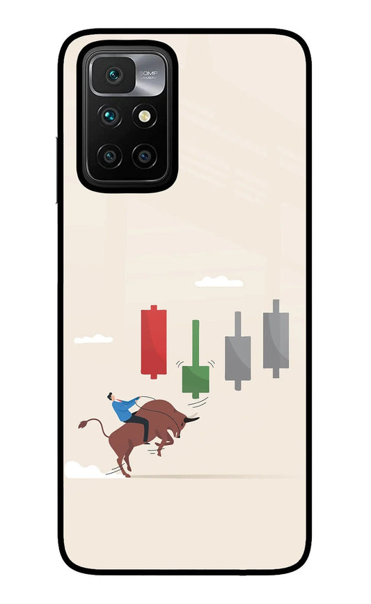 Bull Trading Momentum Redmi 10 Prime Glass Case
