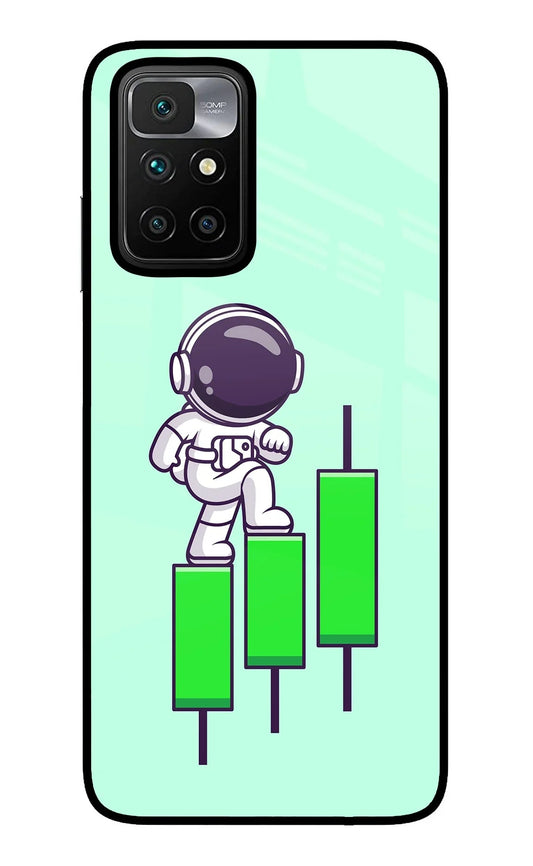 Astronaut Trader Redmi 10 Prime Glass Case