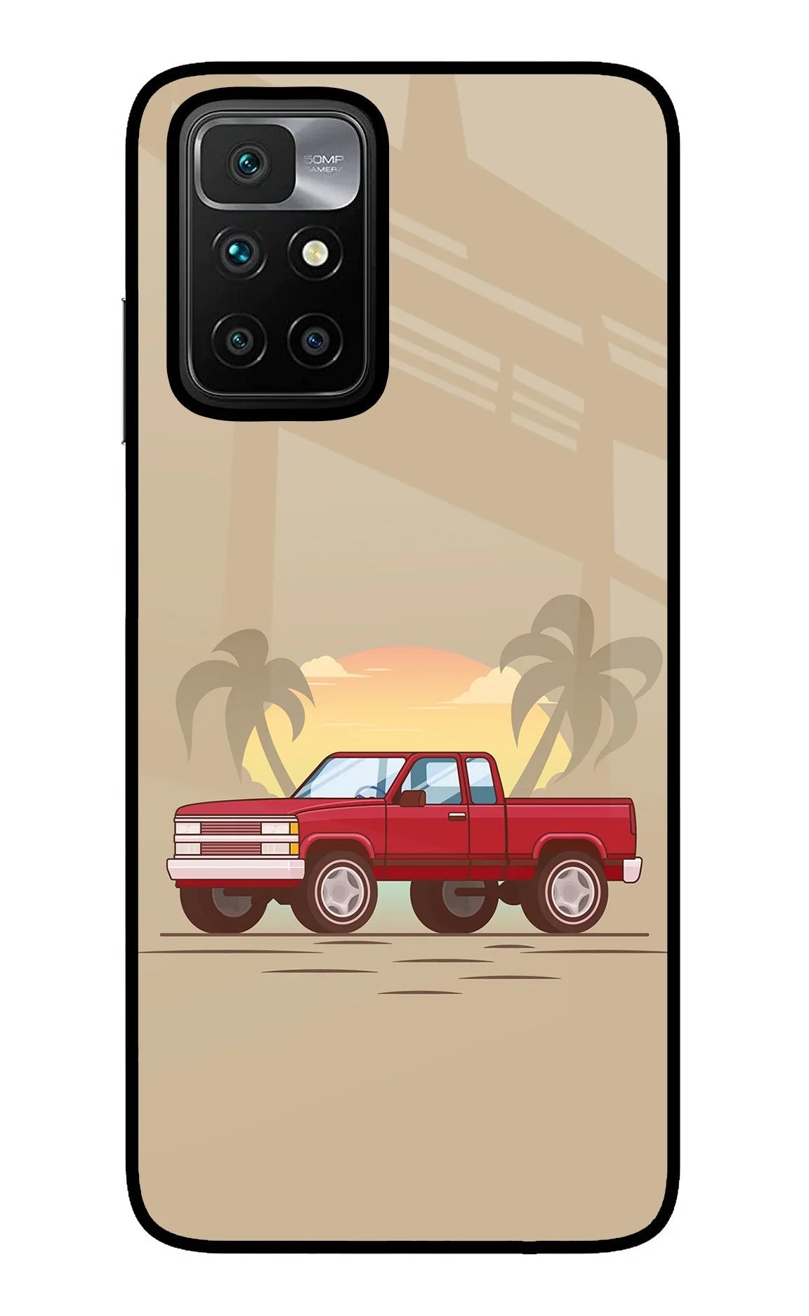 Desert Classic Drive Redmi 10 Prime Glass Case