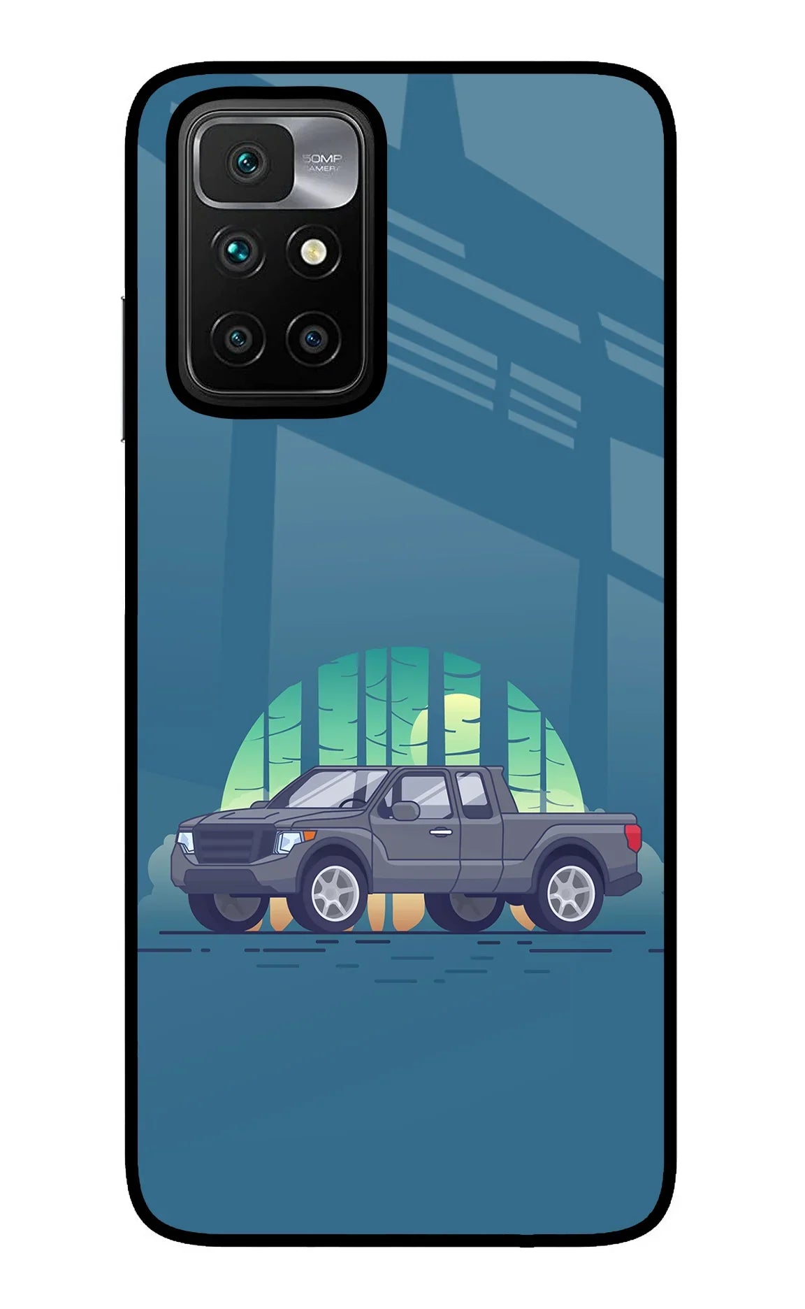 Retro Garage Vibe Redmi 10 Prime Glass Case