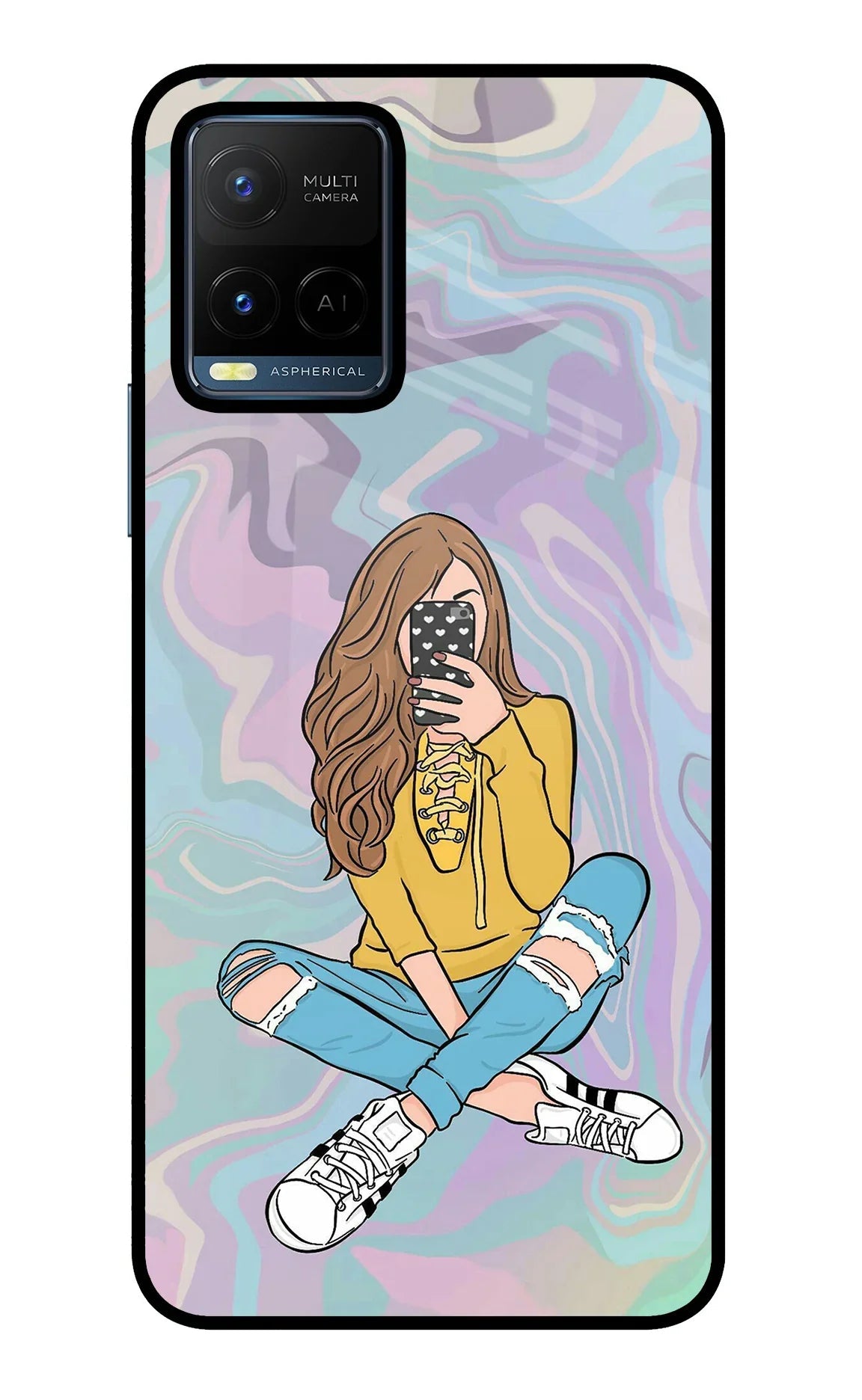 Selfie Girl Vivo Y21/Y21s/Y33s Back Cover