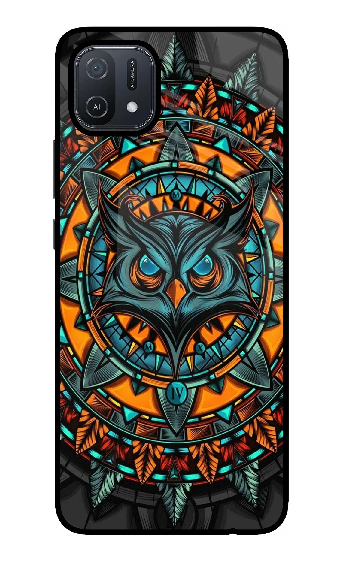 Angry Owl Art Oppo A16 Back Cover
