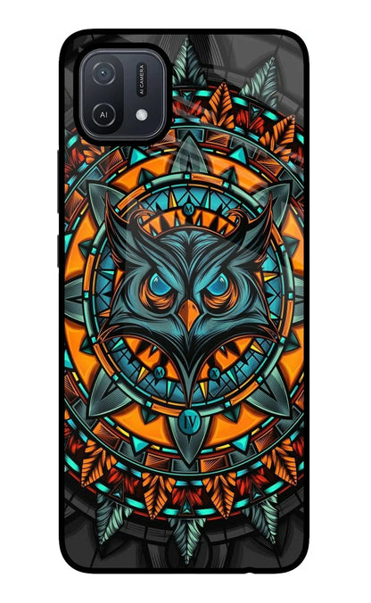 Angry Owl Art Oppo A16 Back Cover