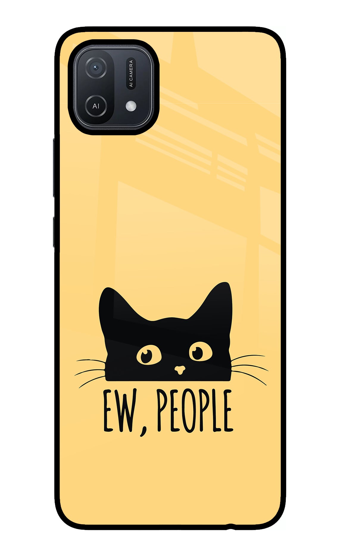 Ew People Catitude Oppo A16 Glass Case