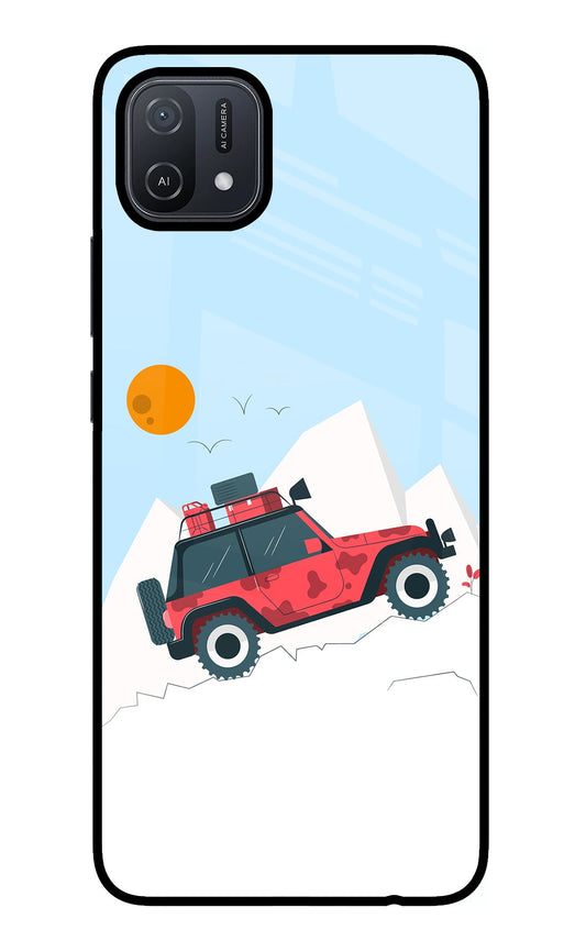 Mountain Trail Beast Oppo A16 Glass Case