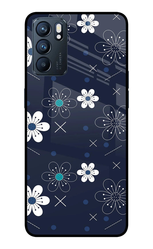 Flowers Oppo Reno6 5G Back Cover