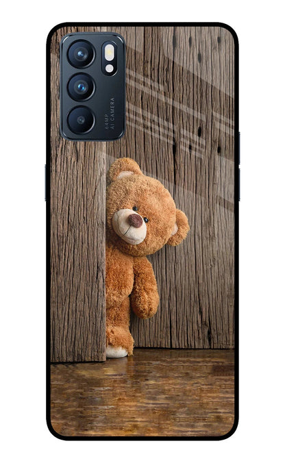 Teddy Wooden Oppo Reno6 5G Back Cover