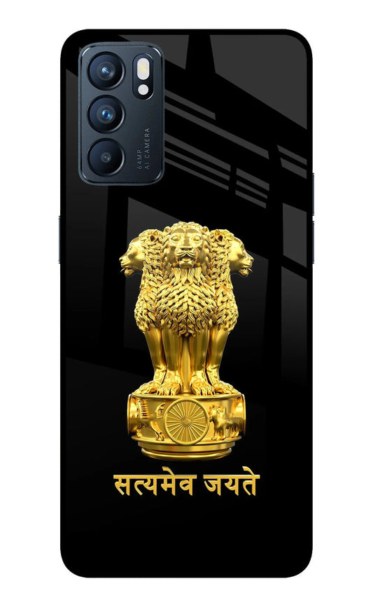 Satyamev Jayate Golden Oppo Reno6 5G Back Cover