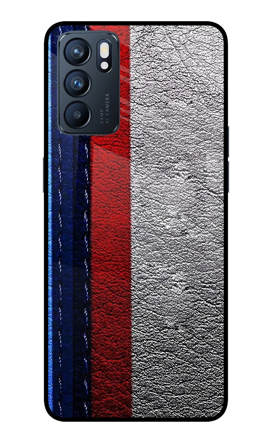 BMW Stripes Oppo Reno6 5G Glass Case