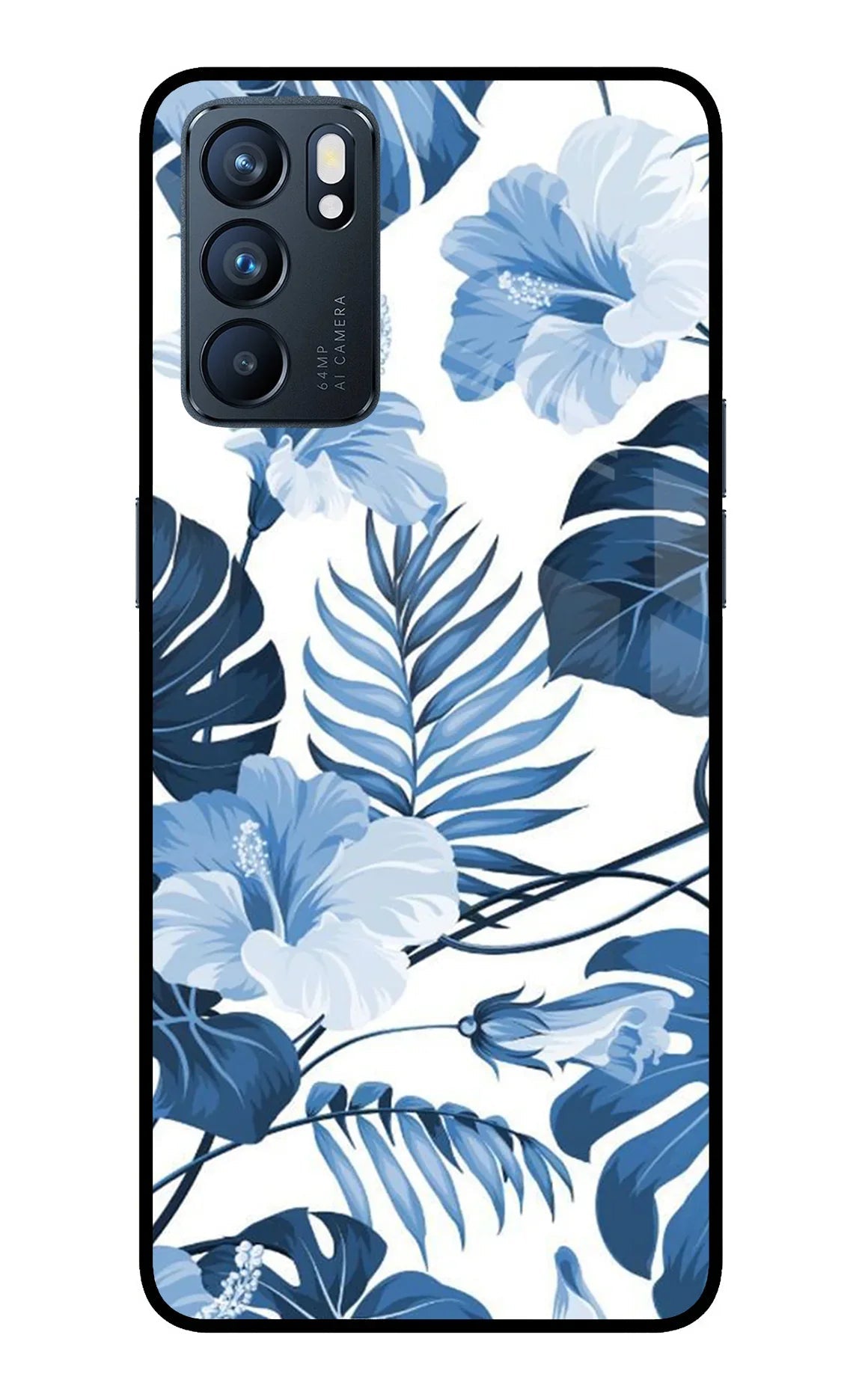 Fabric Art Oppo Reno6 5G Glass Case