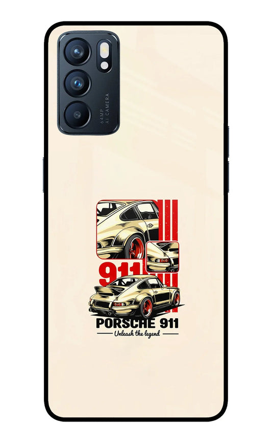 Classic Porsche 911 Oppo Reno6 5G Glass Case