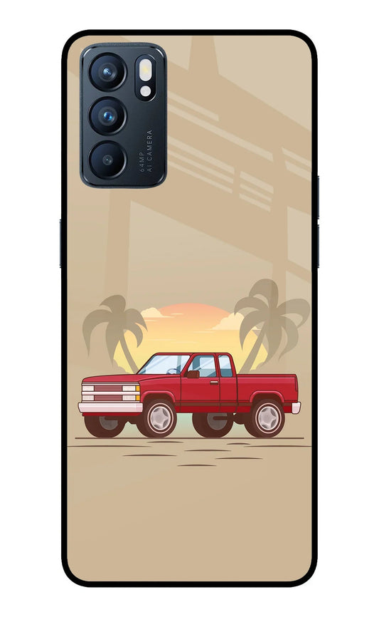 Desert Classic Drive Oppo Reno6 5G Glass Case