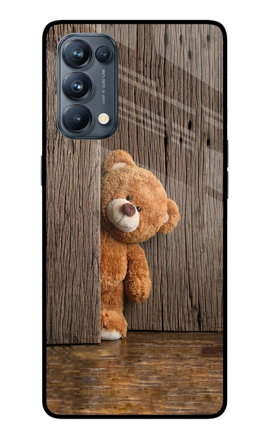 Teddy Wooden Oppo Reno5 Pro 5G Back Cover