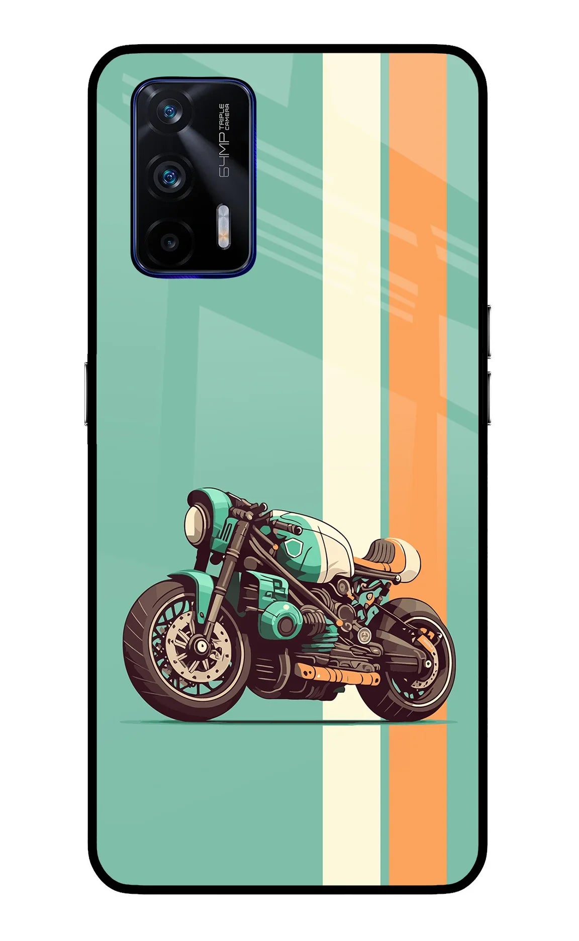 Striped Moto Drift Realme GT 5G Back Cover