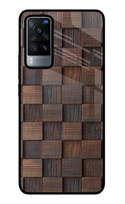 Wooden Cube Design Vivo X60 Back Cover