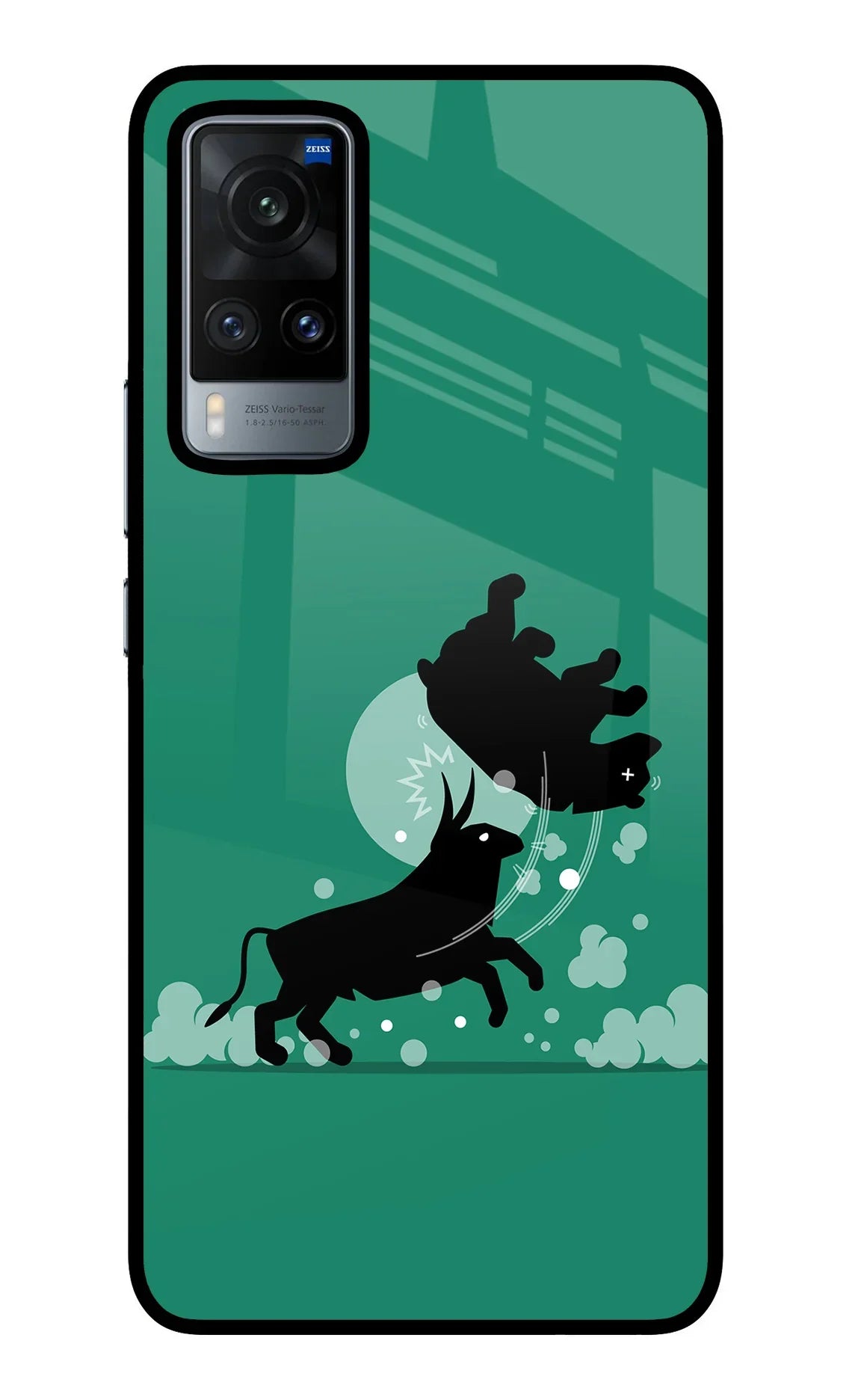 Bull Conqueror Vivo X60 Glass Case