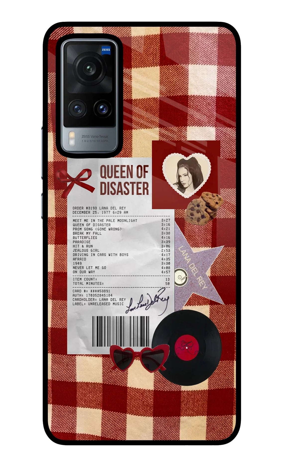 Queen of Disaster Vivo X60 Glass Case