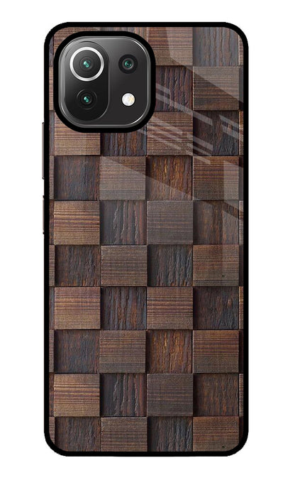 Wooden Cube Design Mi 11 Lite NE 5G Back Cover