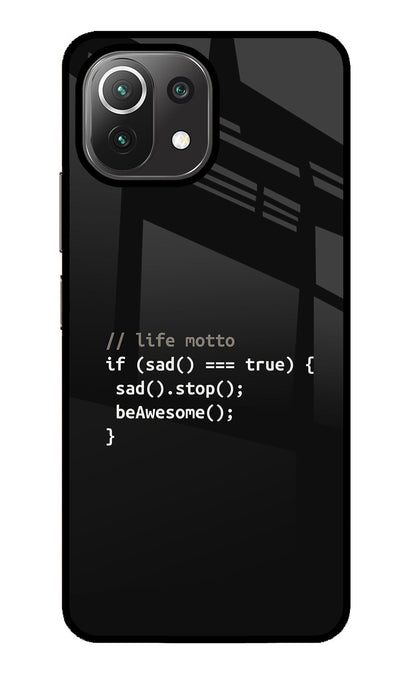 Life Motto Code Mi 11 Lite NE 5G Back Cover