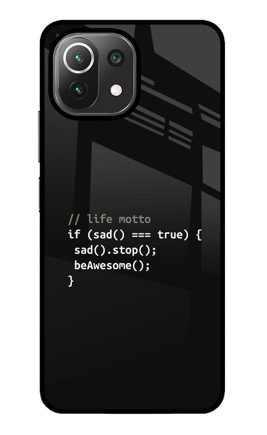 Life Motto Code Mi 11 Lite NE 5G Back Cover