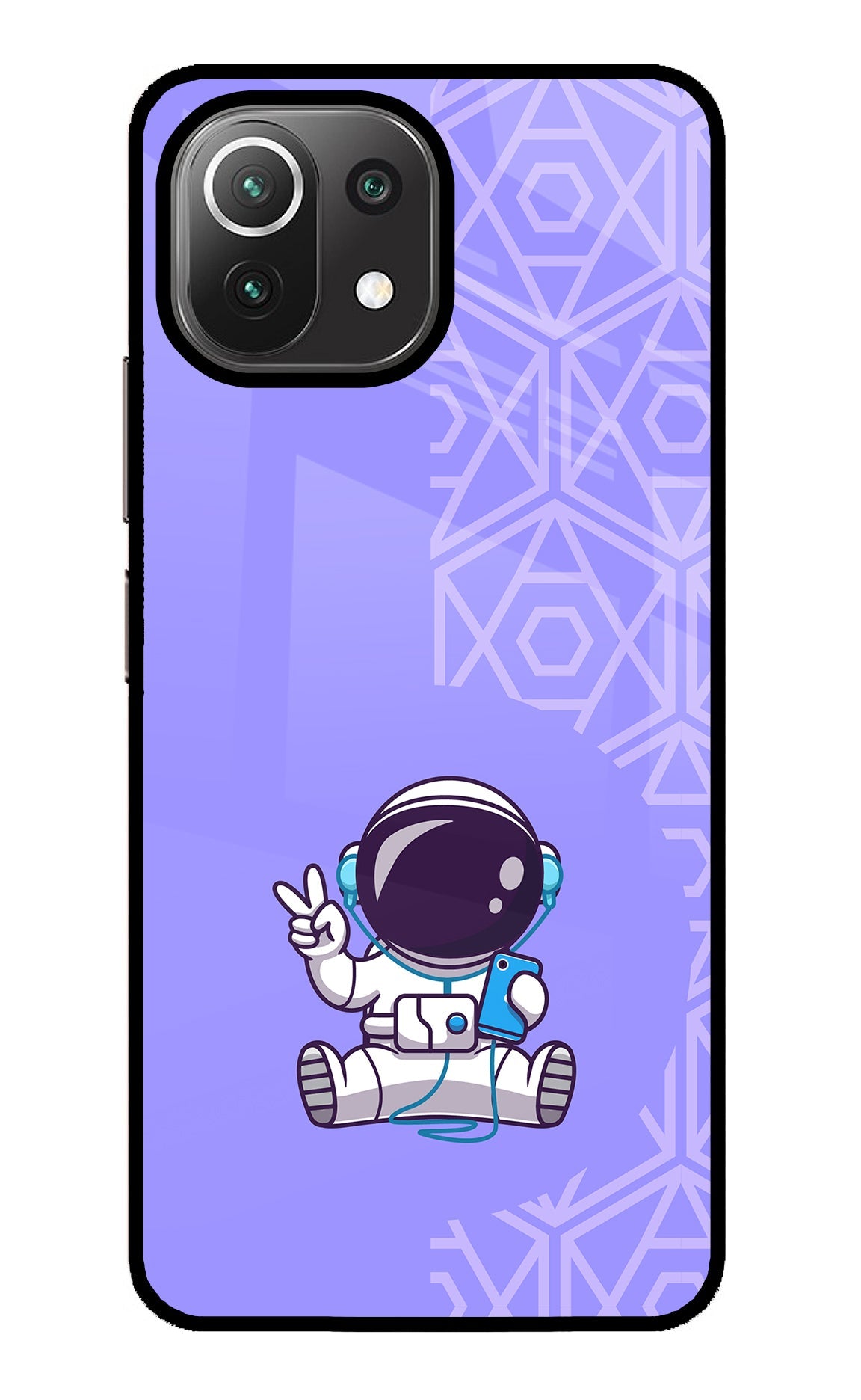 Cute Astronaut Chilling Mi 11 Lite NE 5G Back Cover