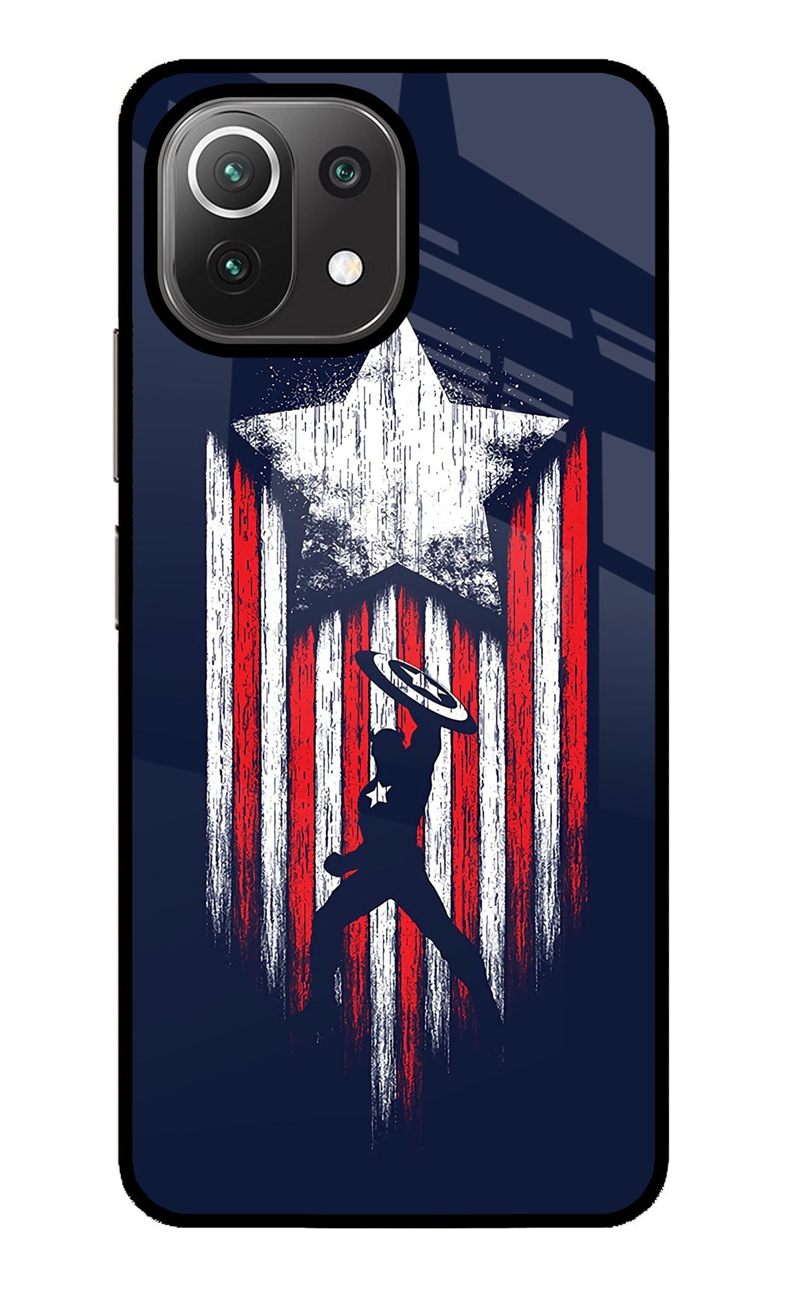 Captain America Marvel Art Mi 11 Lite NE 5G Back Cover
