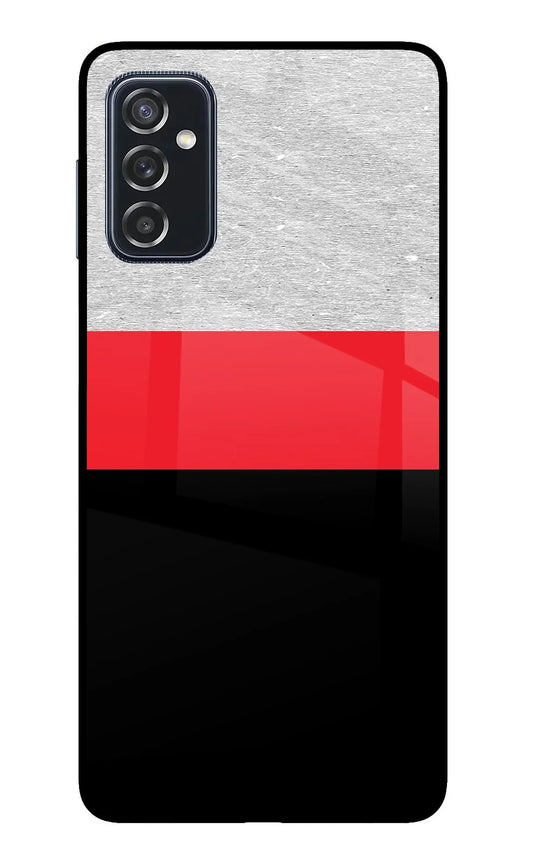 Tri Color Pattern Samsung M52 5G Back Cover