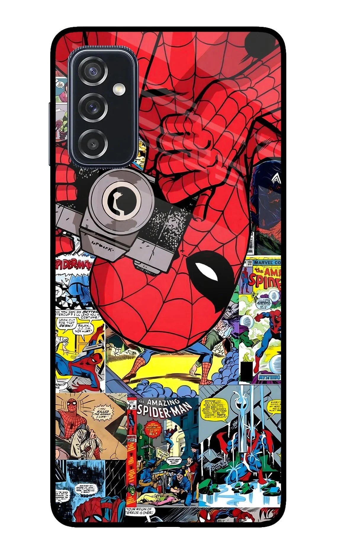 Spider Man Samsung M52 5G Glass Case