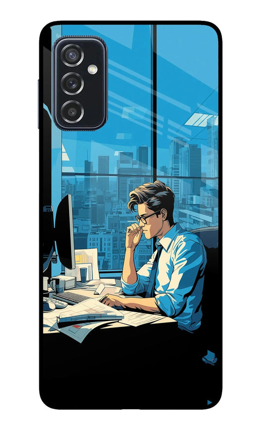 Focused Hustler (AI Generated) Samsung M52 5G Glass Case