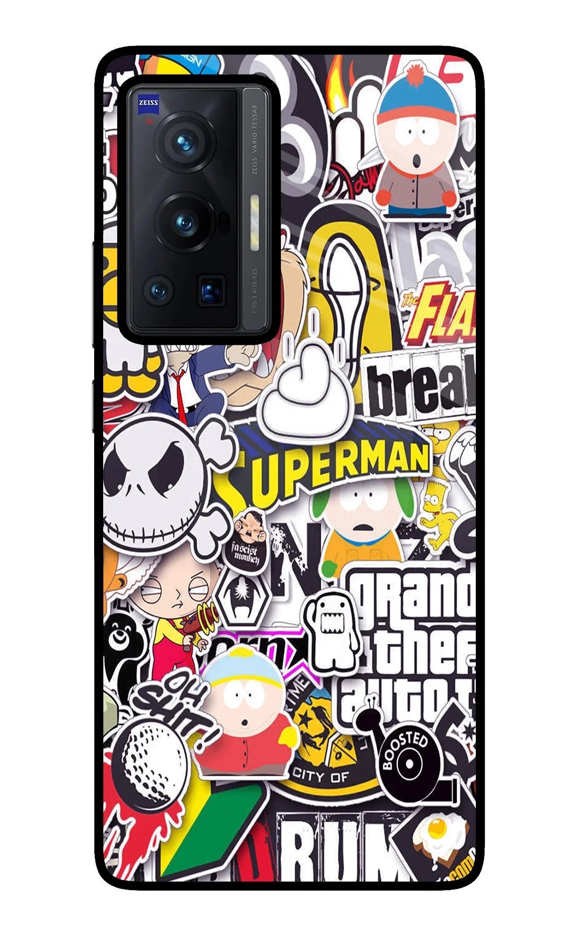 Sticker Bomb Vivo X70 Pro Back Cover