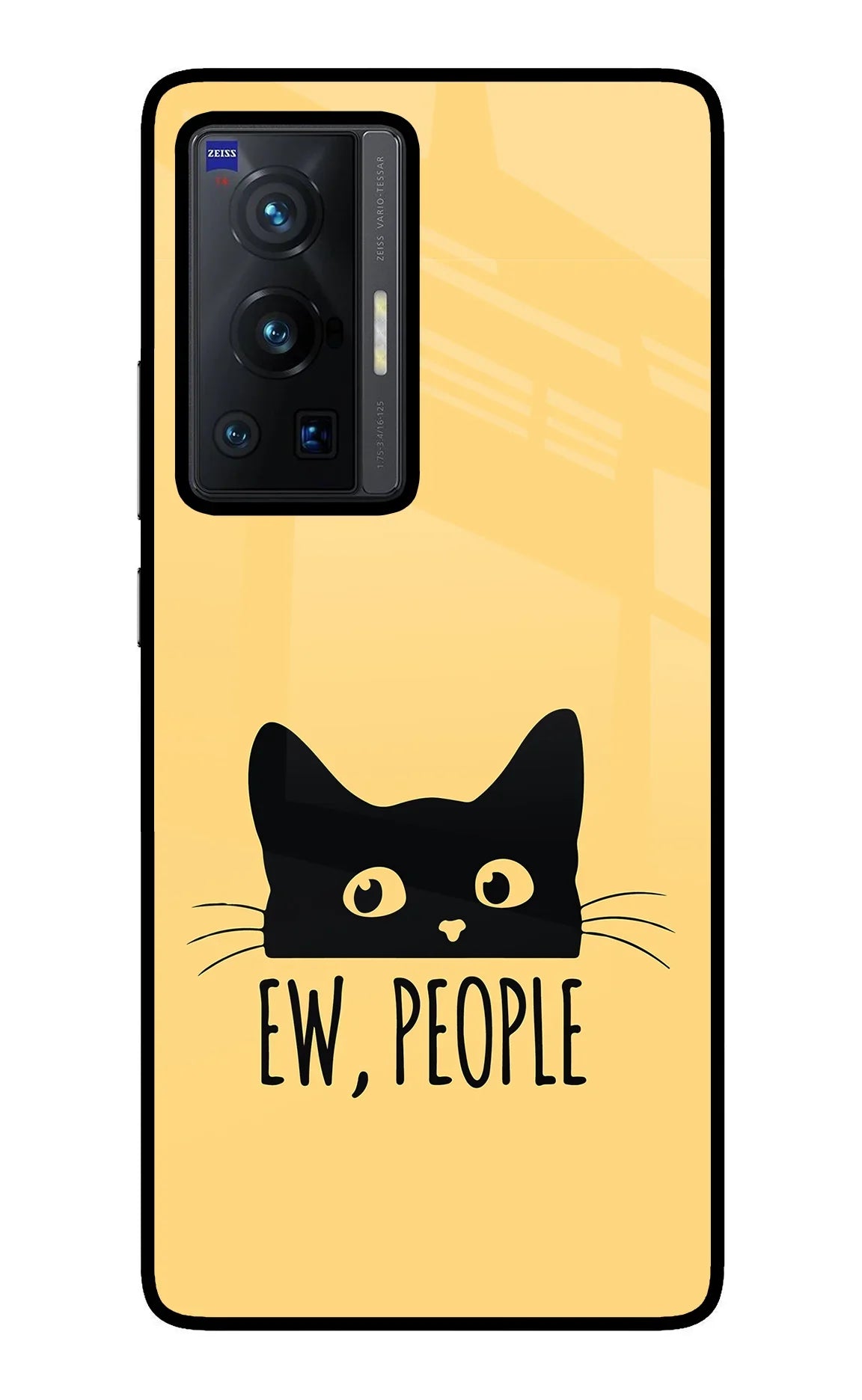Ew People Catitude Vivo X70 Pro Glass Case
