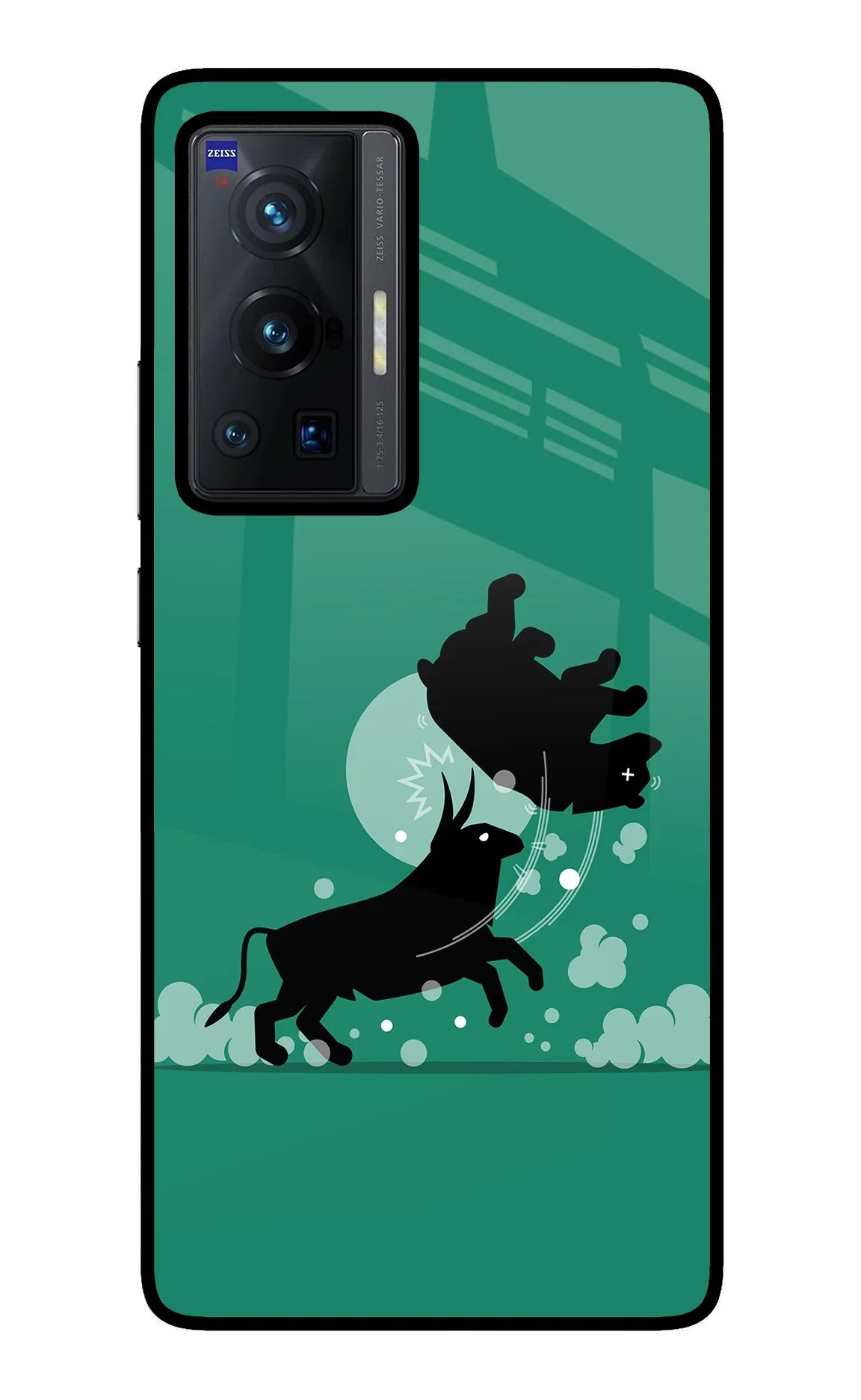 Bull Conqueror Vivo X70 Pro Glass Case