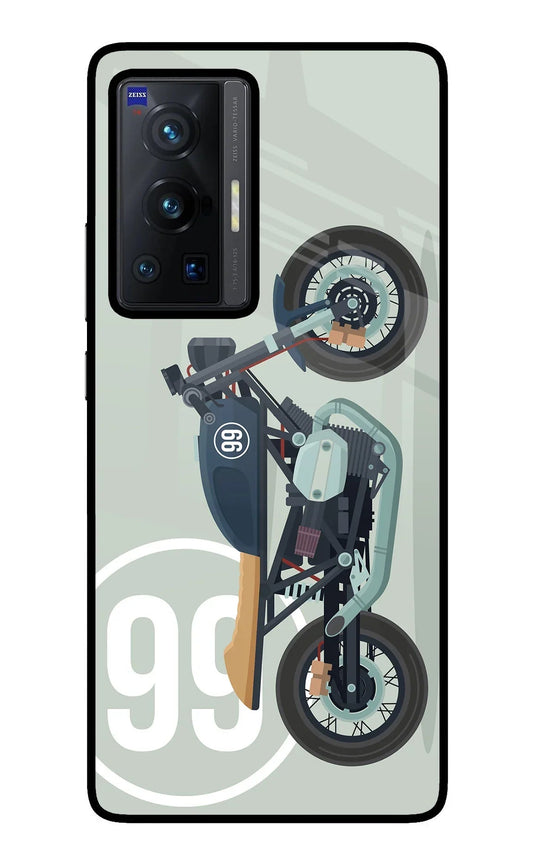Classic Cafe Racer 99 Vivo X70 Pro Glass Case
