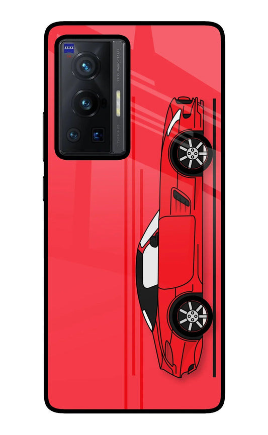 Red Velocity Vivo X70 Pro Glass Case