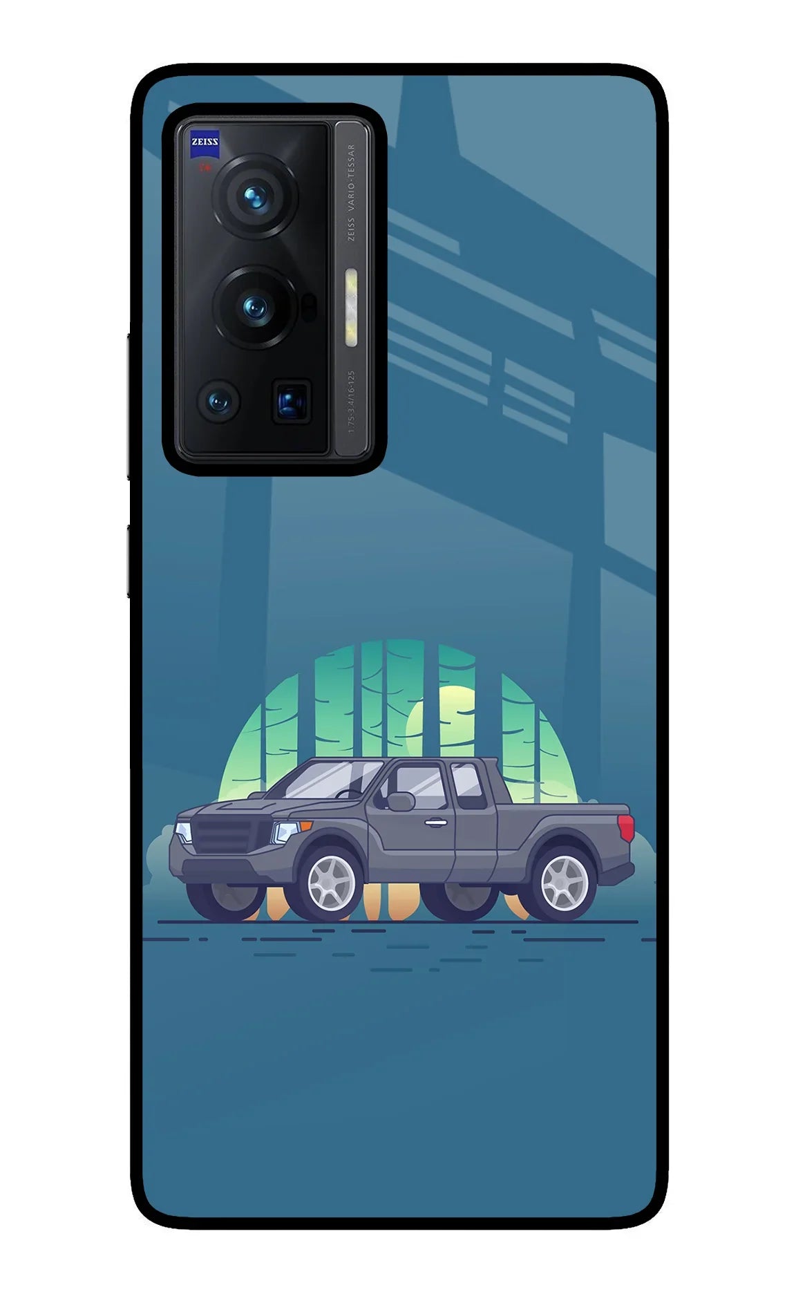 Retro Garage Vibe Vivo X70 Pro Glass Case