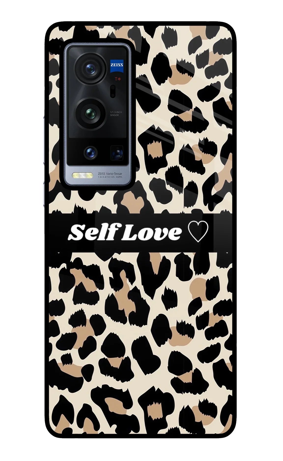 Leopard Print Self Love Vivo X60 Pro+ Glass Case