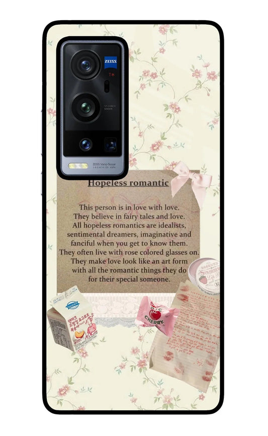 Hopeless Romantic Vivo X60 Pro+ Glass Case