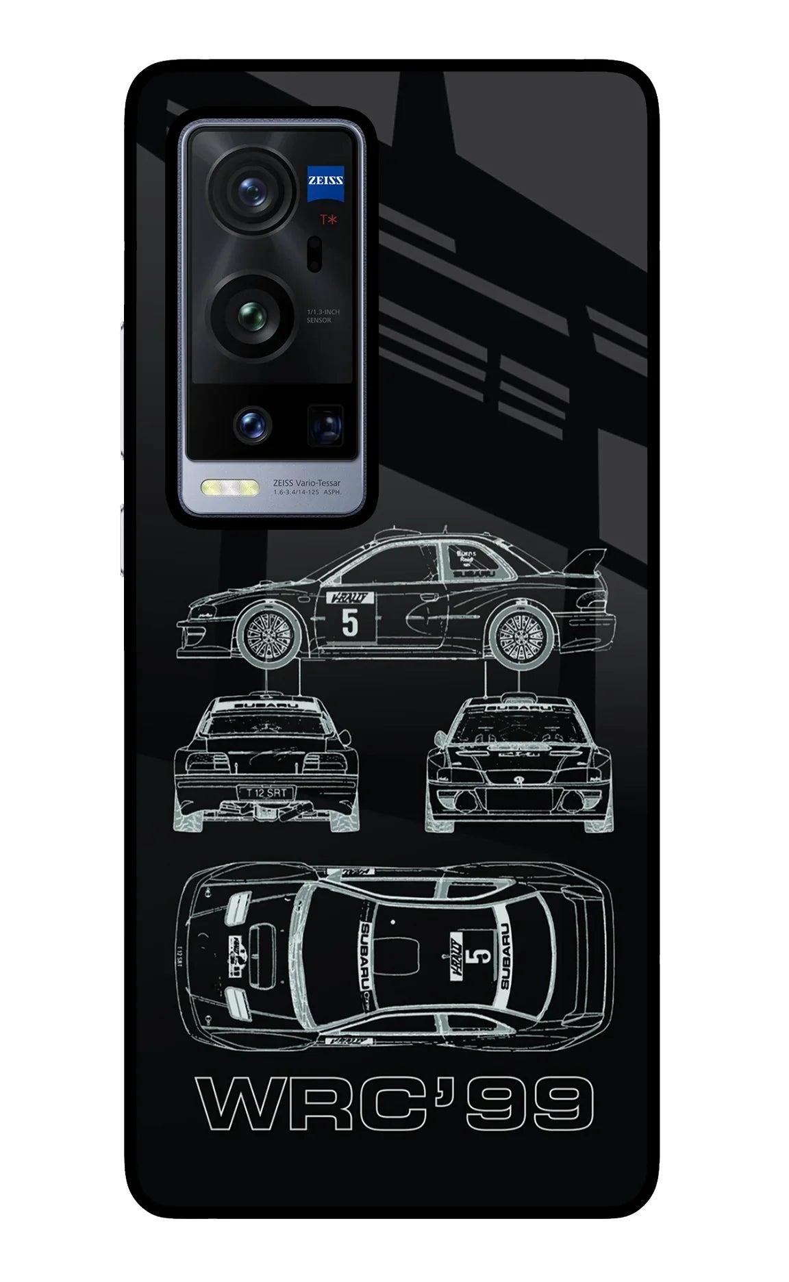 WRC'99 Vivo X60 Pro+ Glass Case