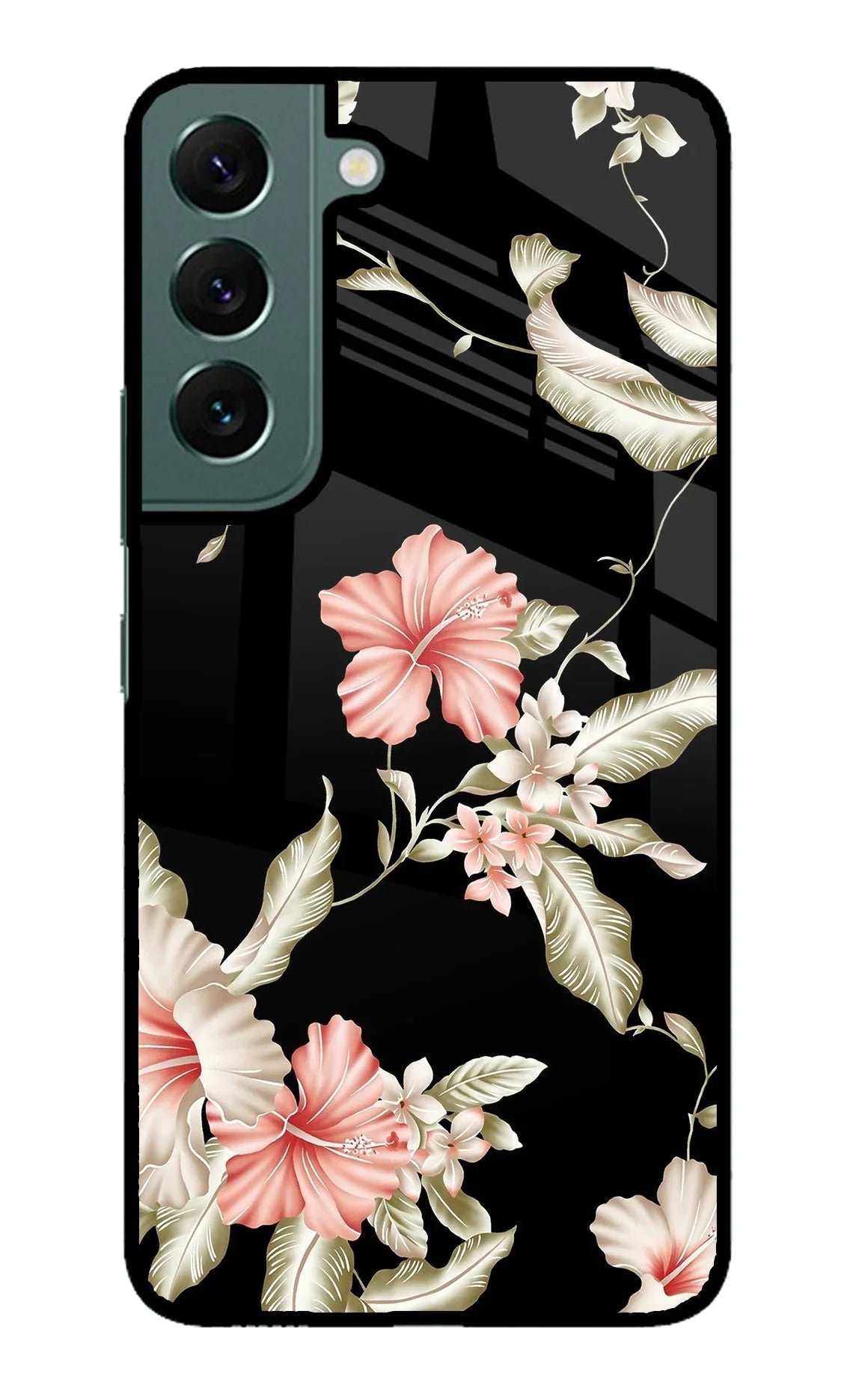 Flowers Samsung S22 Glass Case