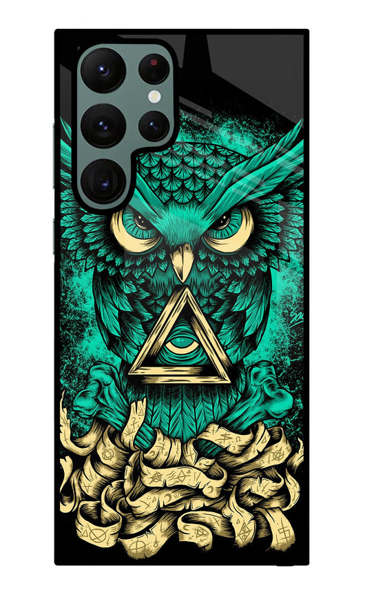 Green Owl Samsung S22 Ultra Back Cover